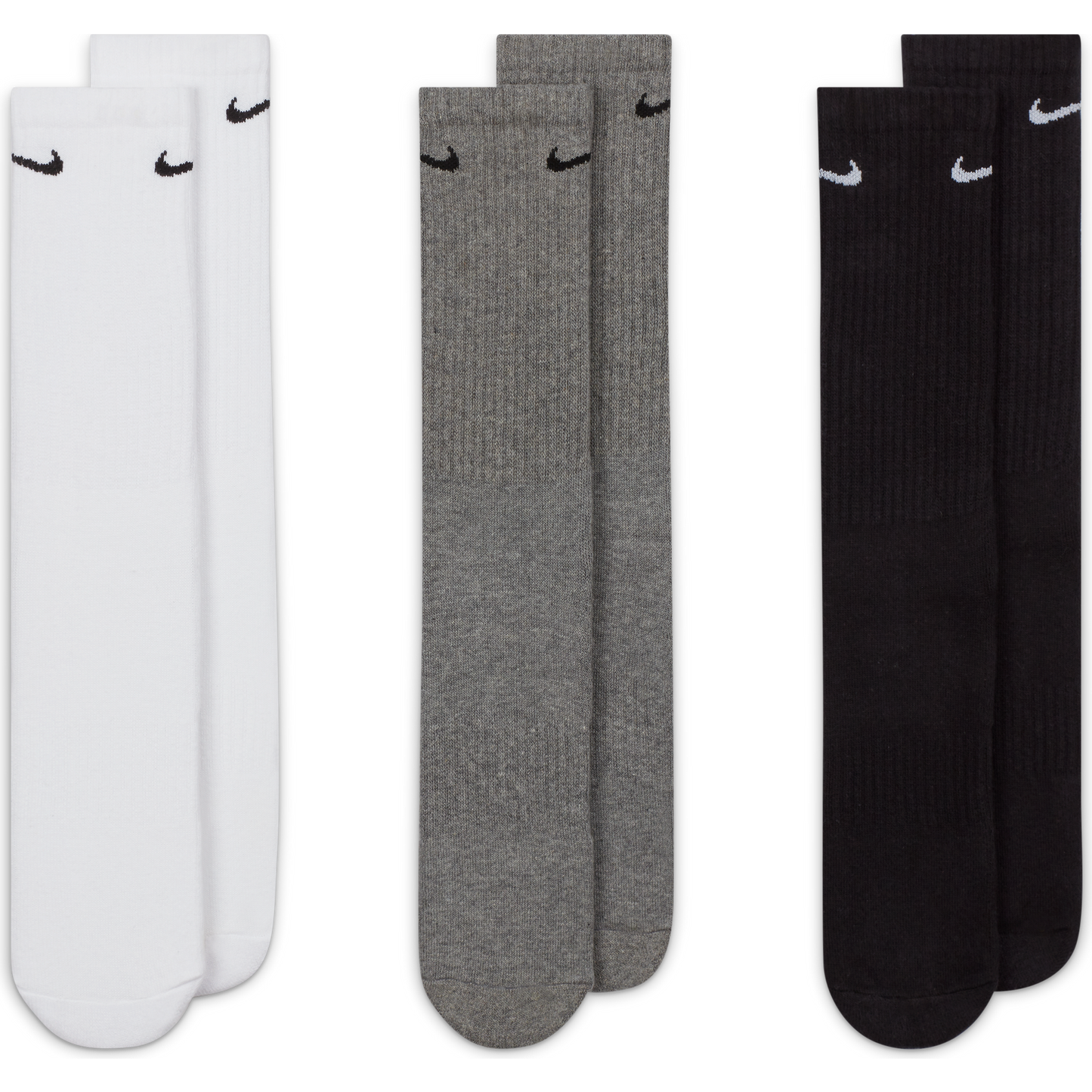 Nike Golf Everyday Cushioned Crew Socks 3 Pack SX7664 Mixed S