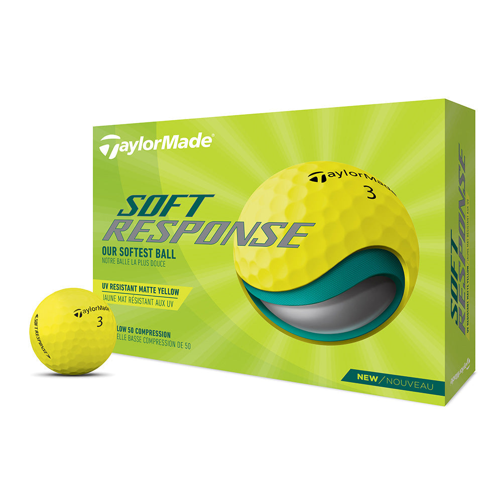 TaylorMade Soft Response Golf Balls Yellow