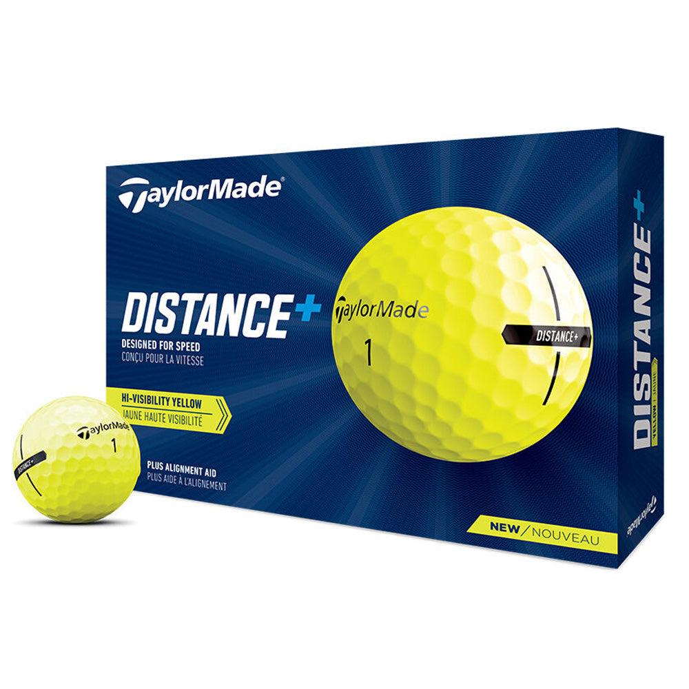 TaylorMade Distance + Yellow Golf Balls Default Title