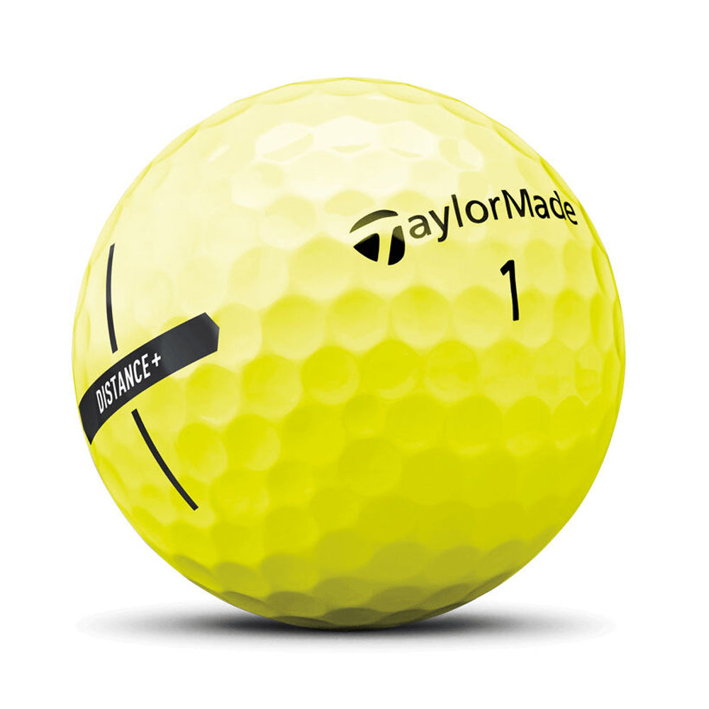 TaylorMade Distance + Yellow Golf Balls