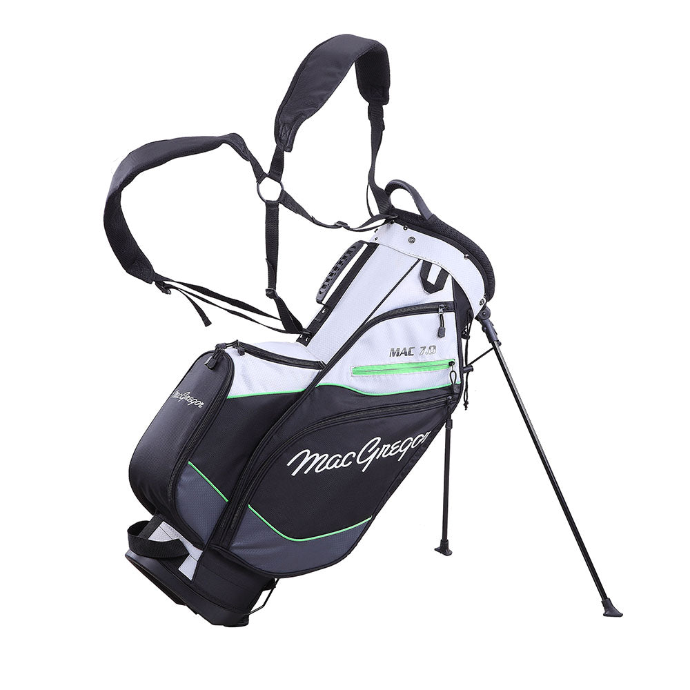 MacGregor Mac 7.0 9.5" Golf Stand Bag Silver/Black/Green  