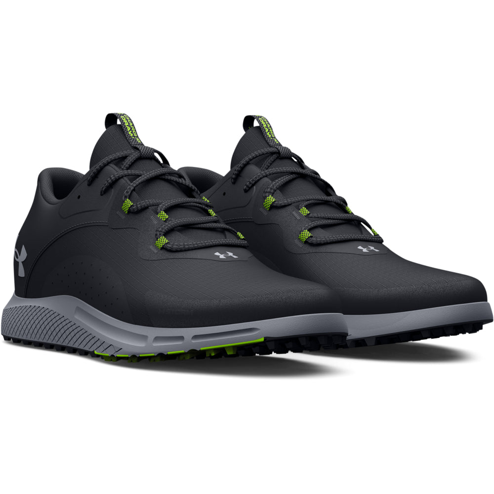 Under Armour Charge Draw 2 SL Spikeless Golf Shoes 3026399 Black / Black / Steel 001 7.5 