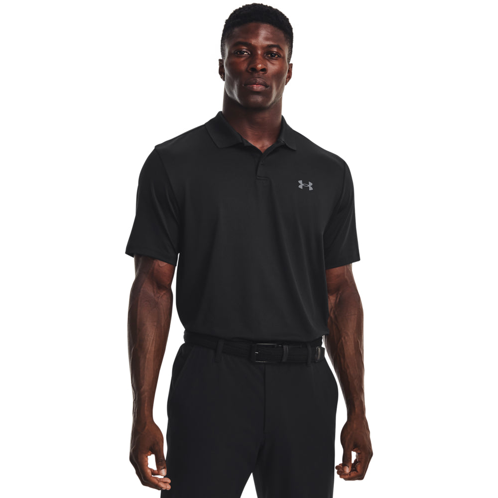 Under Armour Performance 3.0 Golf Polo Shirt 1377374 Black / Pitch Grey 001 S 