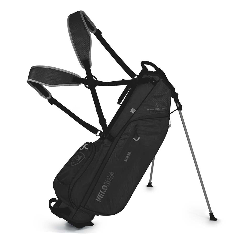 Masters Golf SL 650 Velo 6.5" Top Stand Bag Black/Grey