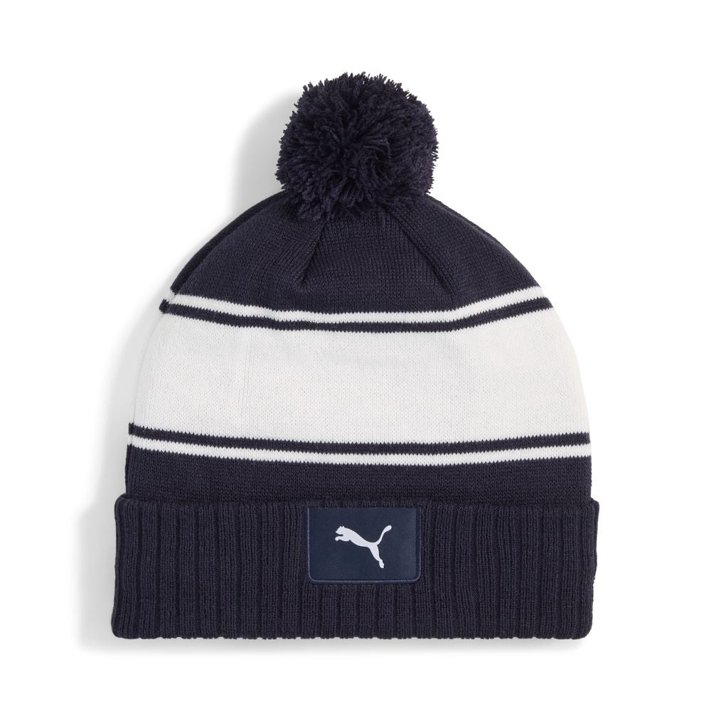 PUMA Sport Men's Golf Pom Beanie 2026 - Deep Navy / White Glow Deep Navy / White Glow