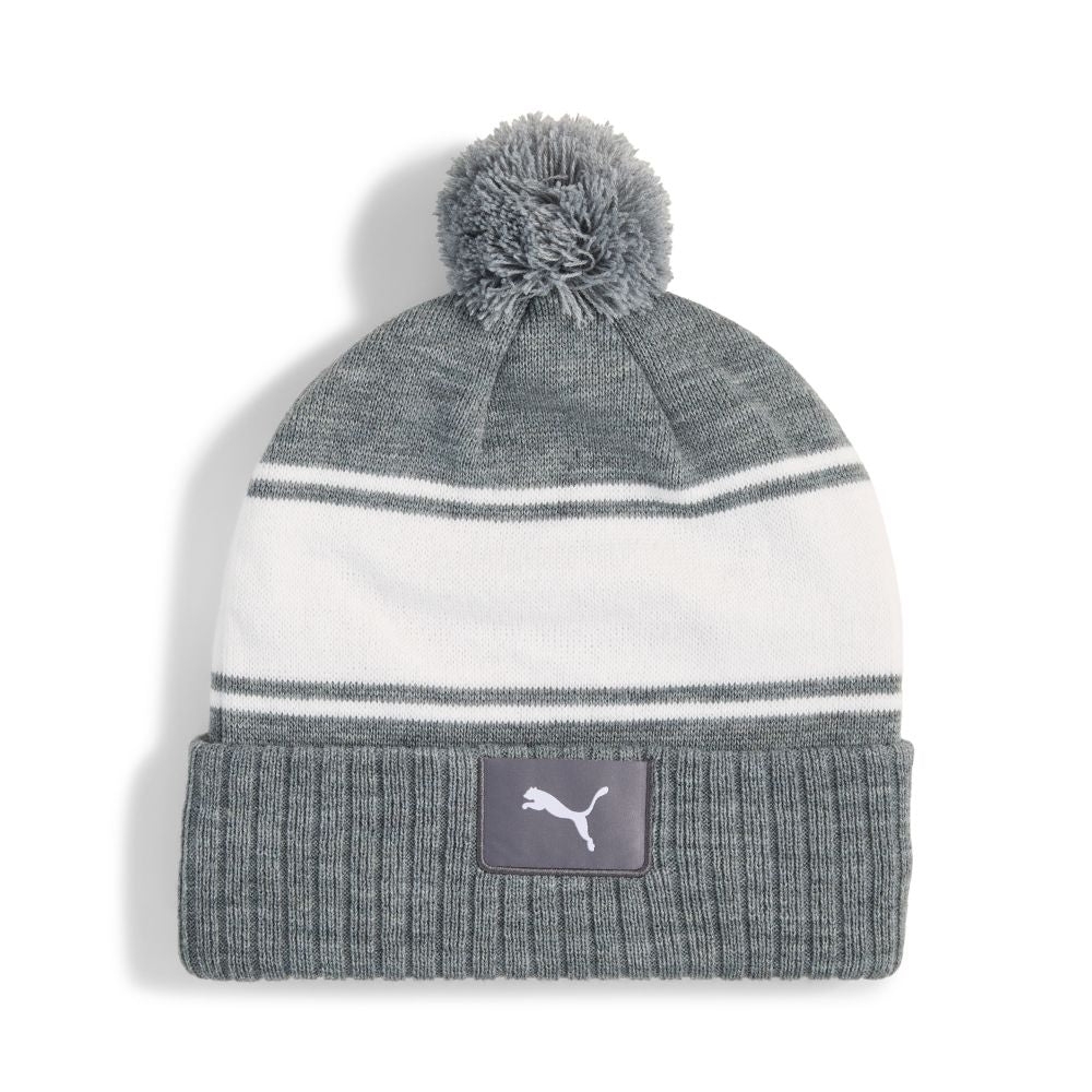 PUMA Sport Men's Golf Pom Beanie 2026 - Quiet Shade / White Glow Quiet Shade / White Glow