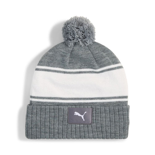 PUMA Sport Men's Golf Pom Beanie 2026 - Quiet Shade / White Glow Quiet Shade / White Glow