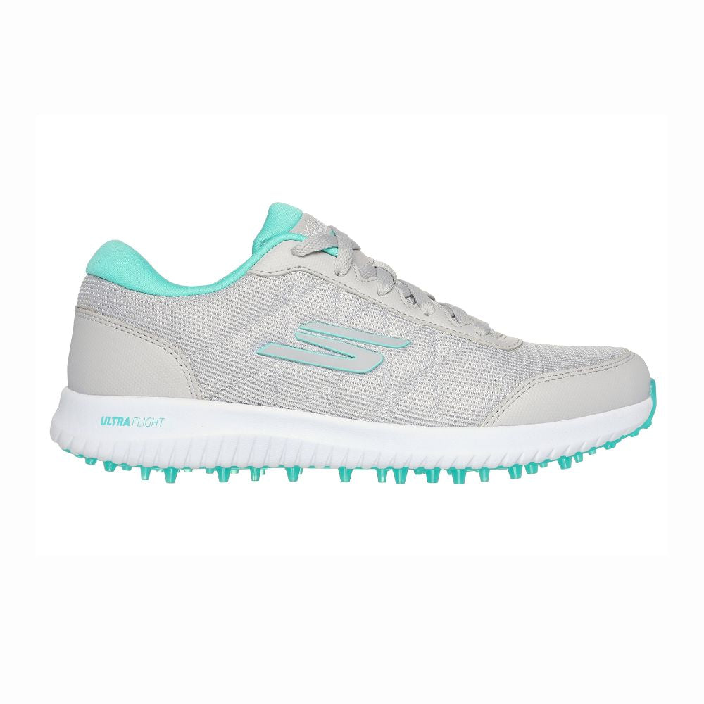 Skechers Go Golf Max Fairway 4 Ladies Spikeless Golf Shoes 2025 - Grey / Turquoise Grey / Turquoise 4.5