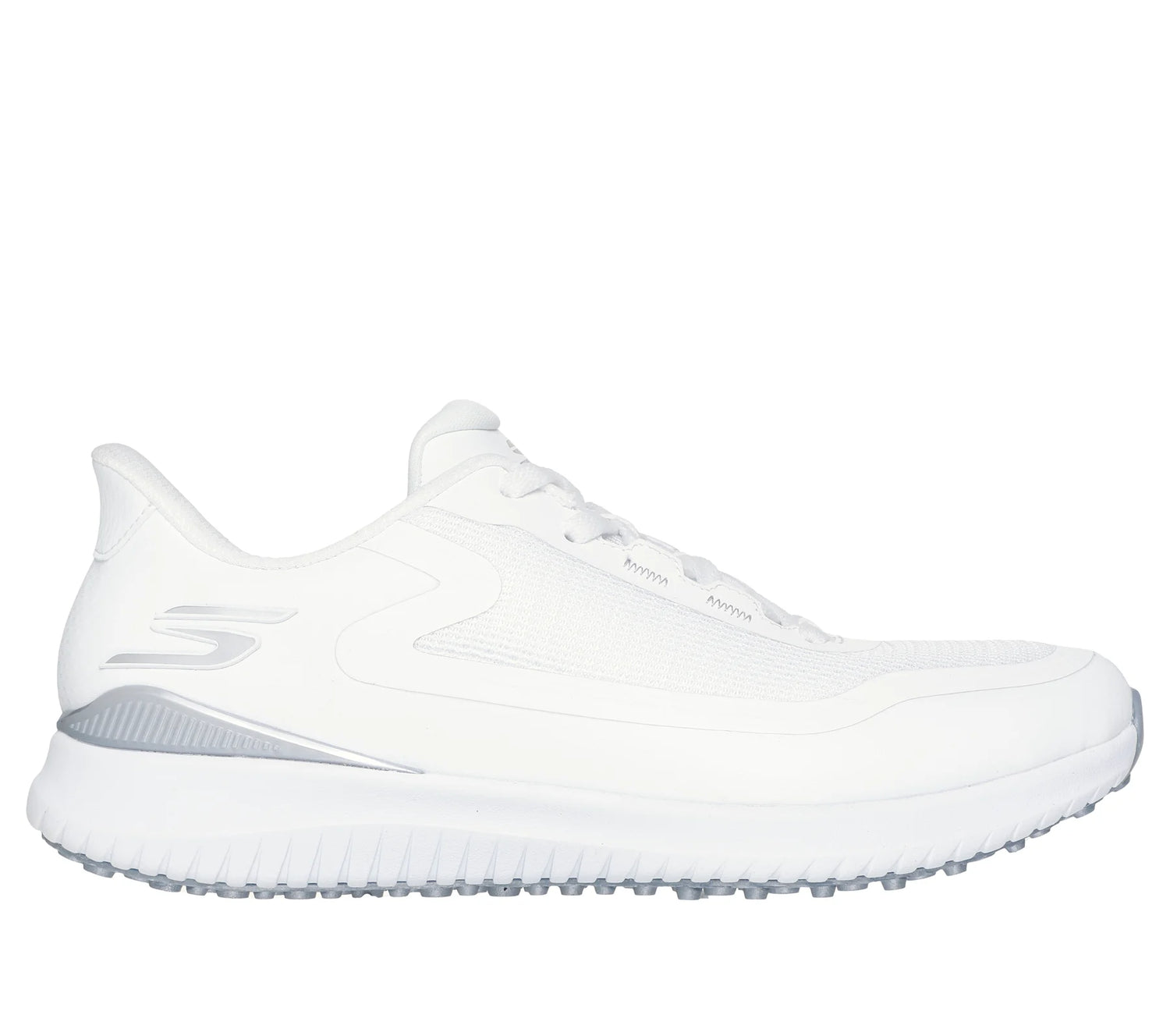 Skechers Go Golf Flight Ladies Golf Shoes 123131 - White/Silver White / Silver 5.5