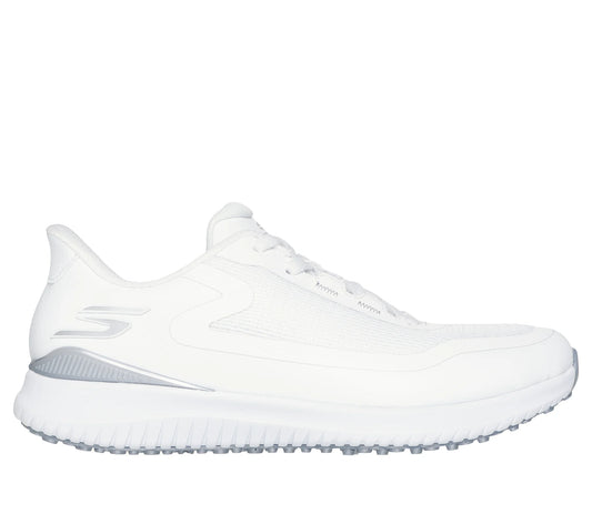 Skechers Go Golf Flight Ladies Golf Shoes 123131 - White/Silver White / Silver 5.5