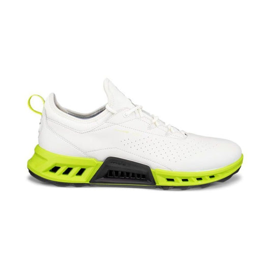 Ecco Biom C4 Gore-Tex Mens Spikeless Golf Shoes 2025 - 130404-55365 White / Lime Punch 130404 EU41 UK 7.5