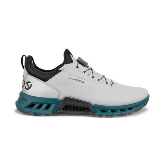 Ecco Biom C4 BOA Gore-Tex Mens Spikeless Golf Shoes - 130424-60912 Concrete / Bay Green 130424 EU41 UK7.5
