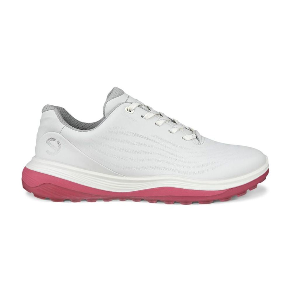 Ecco LT1 Ladies Spikless Golf Shoes 2025 - 132753-60909 White / Bubblegum 60909 EU38 (UK5-5.5)