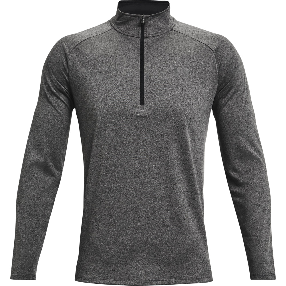 Under Armour Golf Tech 2.0 1/2 Zip Pullover Top 1328495 Carbon Heather / Black 090 M 