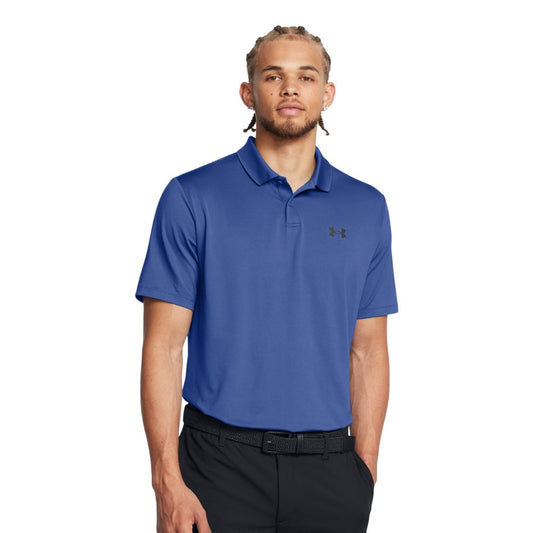 Under Armour Performance 3.0 Golf Polo Shirt - 1377374-432 Tech Blue / Black 432 S