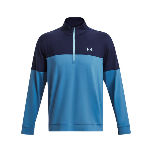 Under Armour UA Storm Golf 1/2 Zip Midlayer Pullover Top 1377398-466 Cosmic Blue/Midnight Navy/Blizzard 466 M 