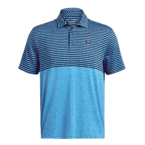 Under Armour UA Playoff 3.0 Stripe Golf Polo Shirt 1378676-407