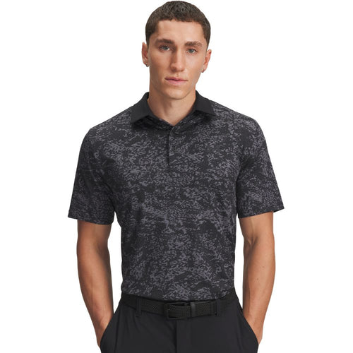 Under Armour UA Playoff 3.0 Golf Polo Shirt 2025 - 1378677-015 Black / Castlerock / Black 015 M