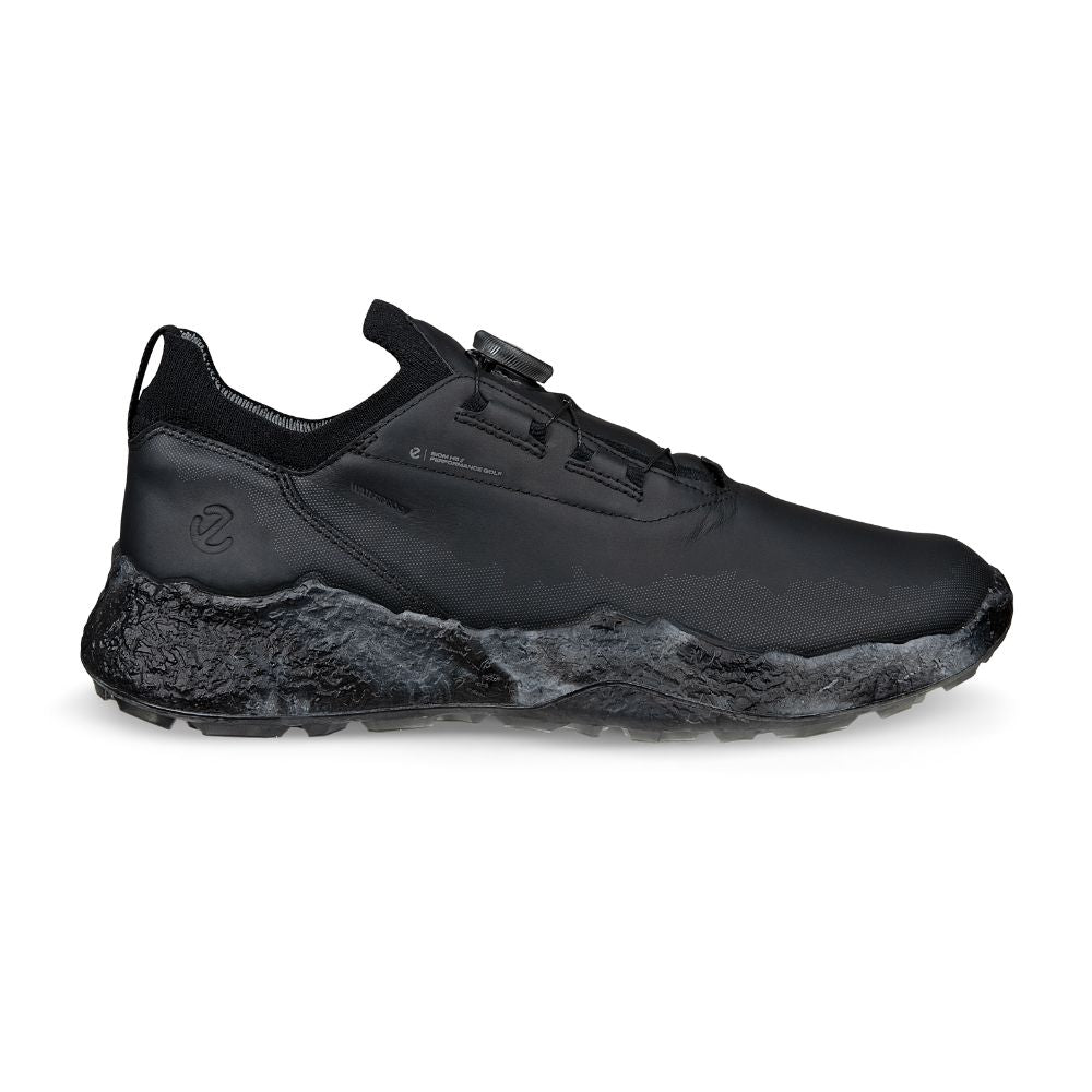 Ecco Biom H5 BOA Leather Mens Spikeless Golf Shoes 2025 - 138024-01001 Black EU41 UK7.5