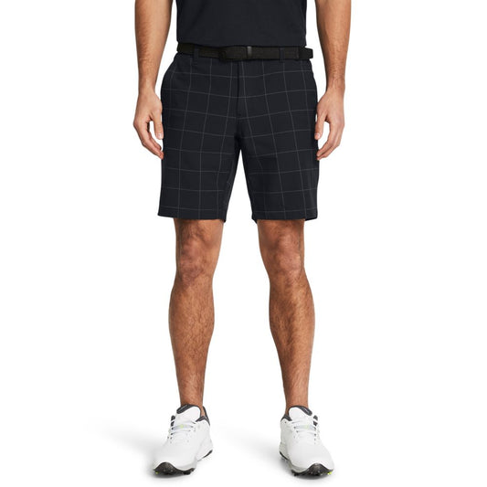 Under Armour Golf Drive Printed Taper Shorts 1383953-002 Black / Anthracite / Halo Grey 002 32 