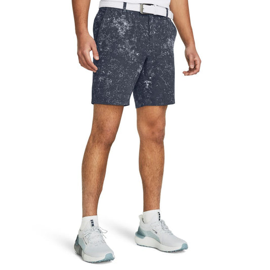 Under Armour Golf Drive Printed Taper Shorts 1383953-044 Downpour Grey / Halo Grey 044 32 