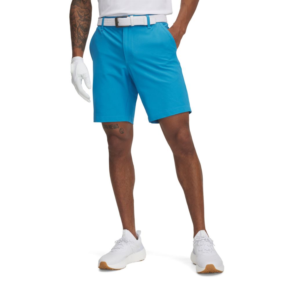 Under Armour Drive Tapered Mens Golf Shorts 2025 - 1384467-452 Ether Blue / Halo Grey 452 32