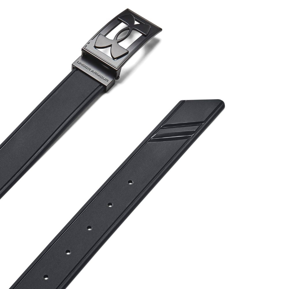 Under Armour Driver Silicone Golf Belt 1386679-001 Black / Black 001