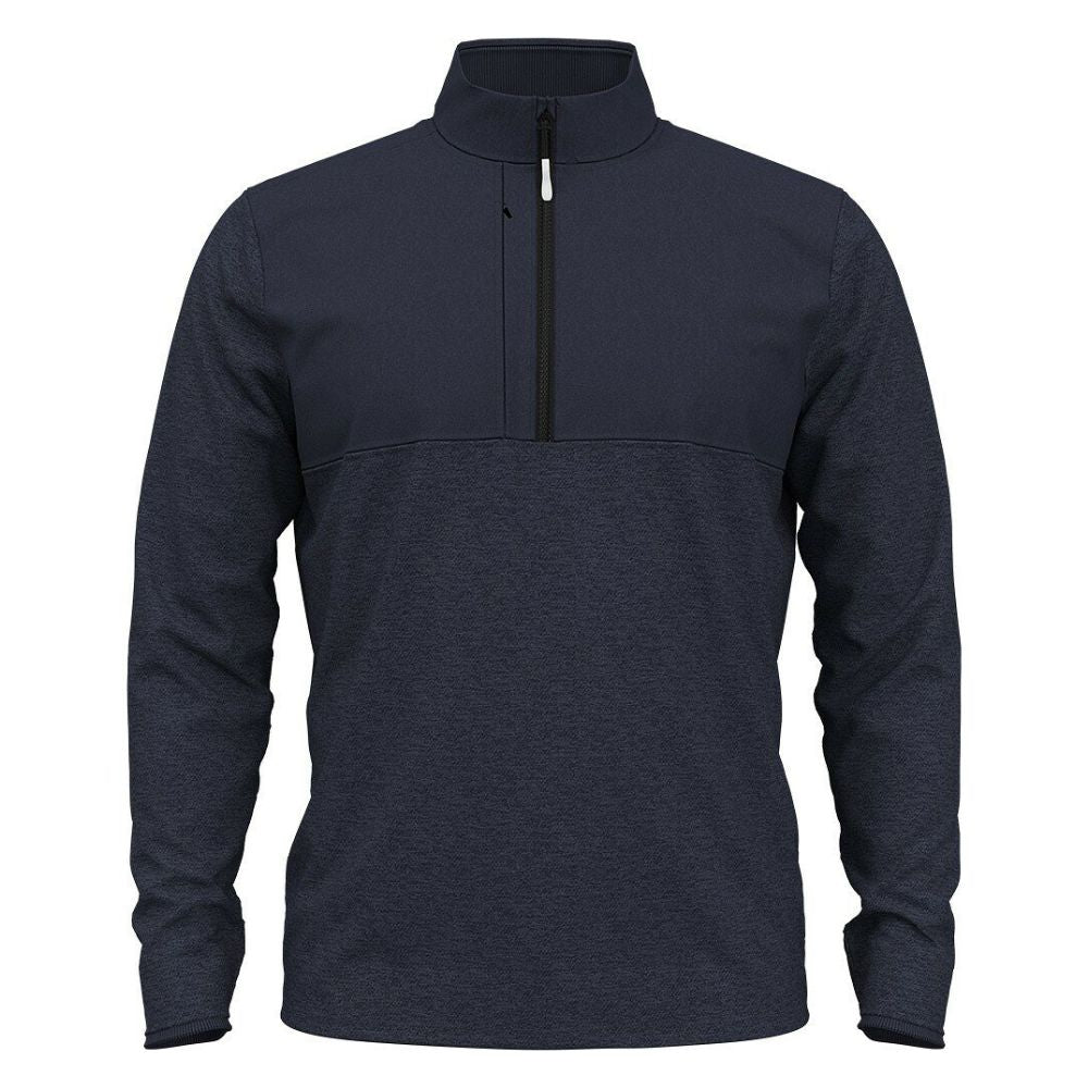 Under Armour Drive Storm SweaterFleece 1/2 Zip Pullover Golf Top - 1387121-410 Midnight Navy / Downpour Grey / White 410 M