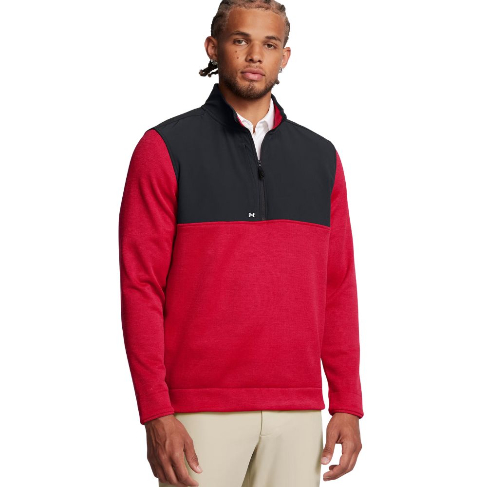 Under Armour Drive Storm SweaterFleece 1/2 Zip Pullover Golf Top - 1387121-600