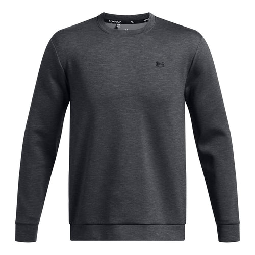 Under Armour Drive Midlayer Crew Mens Golf Top 2025 - 1387122-001 Black / Anthracite / Black 001 M