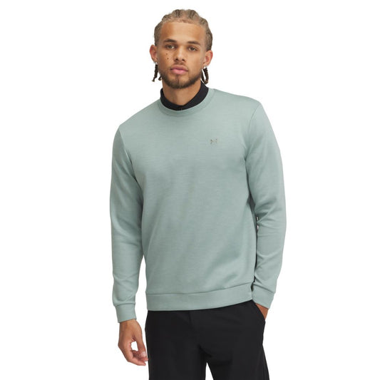Under Armour Drive Midlayer Crew Mens Golf Sweater 2025 - 1387122-348 Silica Green / Hydro Green / Silica Green 348 M