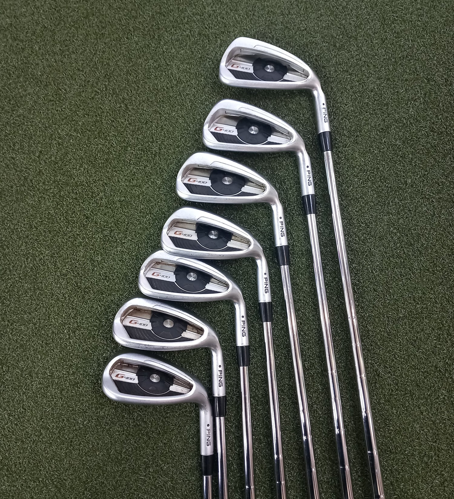 Ping Golf G400 Mens Right hand Irons 5-SW Steel Regular Pre Owned