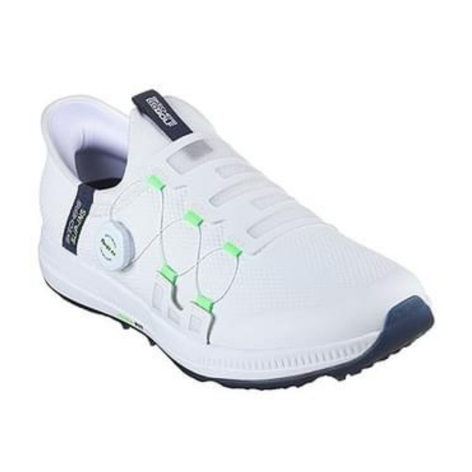 Skechers Go Golf Elite 5 Slip In Spikeless Golf Shoes 214066 White Navy   