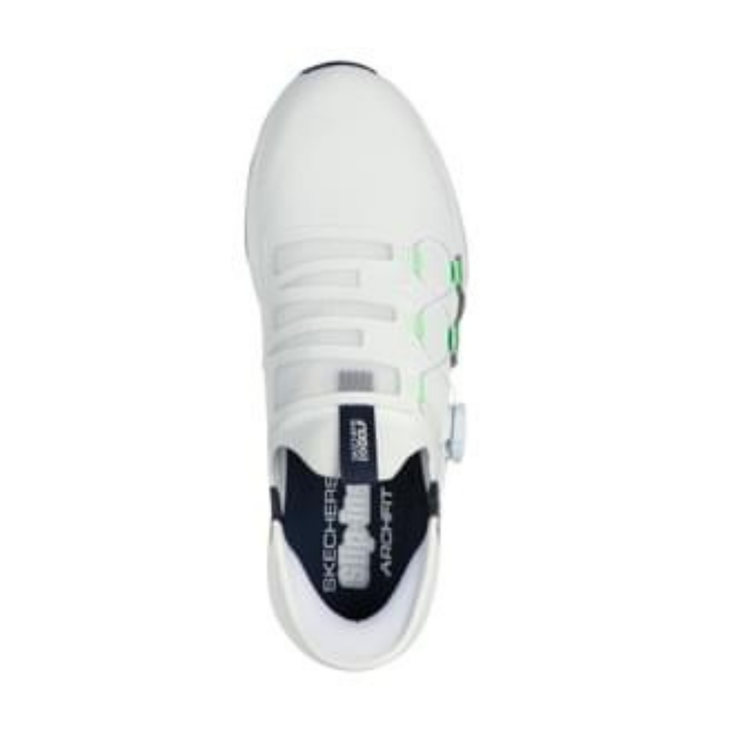 Skechers Go Golf Elite 5 Slip In Spikeless Golf Shoes 214066 White Navy   