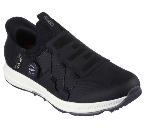 Skechers Go Golf Elite 5 Slip In Golf Shoe 214066 + Free Gift Black/White 8 
