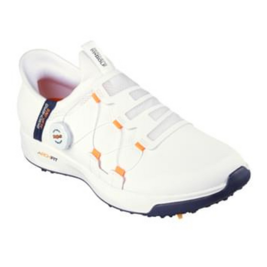 Skechers Elite Vortex Slip 'In Spiked Golf Shoes 214076 - White White / Navy 8 