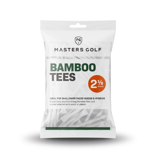 Masters Golf Bamboo Tees 2 1/8" White Bag 25 Qty
