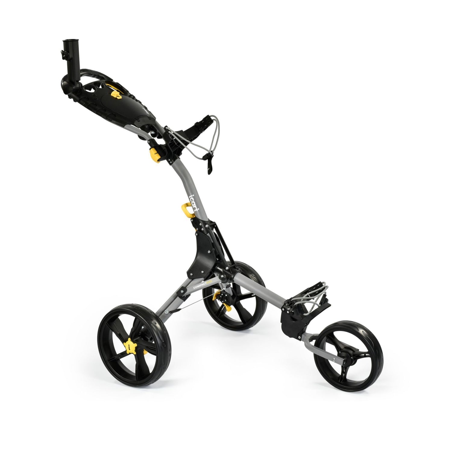 i Cart Compact Evo Push Deluxe Golf Trolley Grey/Black  