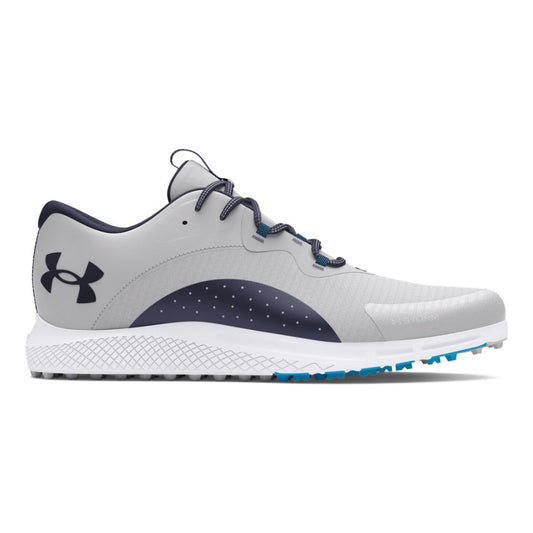 Under Armour Charge Draw 2 SL Spikeless Golf Shoes 3026399-102 Halo Grey / Capri / Midnight Navy 102 7 