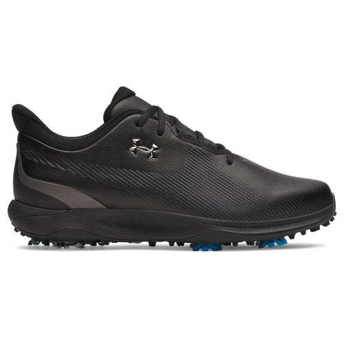 Under Armour Drive Fade Mens Spiked Golf Shoes 2025 - 3027878-002 Black / Metallic Silver 002 7