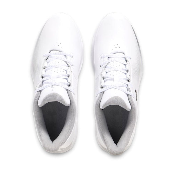 Mens Size 9.5 Under Armour Golf Shoes Drive Fade UA Lace Up White 3027878-101 Under Armour Drive Fade Mens Spiked Golf Shoes 2025  main image 3