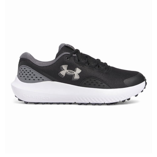 Under Armour Surge Men's Spikeless Golf Shoes - 3027889-001 Black / Castlerock / Metallic Gun Metal 001 8
