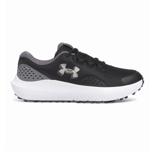 Under Armour Surge Mens Spikeless Golf Shoes 2025 - 3027889 001 Black / Castlerock / Metallic Gun Metal 001 8