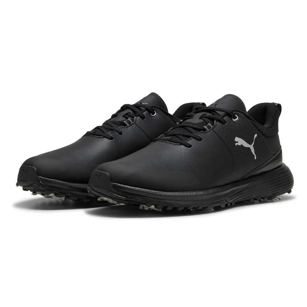 PUMA Fusion Grip ST Spiked Golf Shoes 2026 - Black / Silver / Black