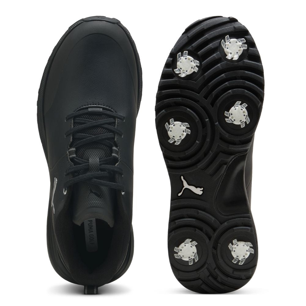 PUMA Fusion Grip ST Spiked Golf Shoes 2026 - Black / Silver / Black