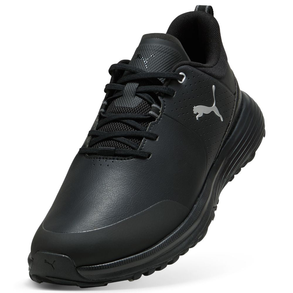 PUMA Fusion Grip ST Spiked Golf Shoes 2026 - Black / Silver / Black
