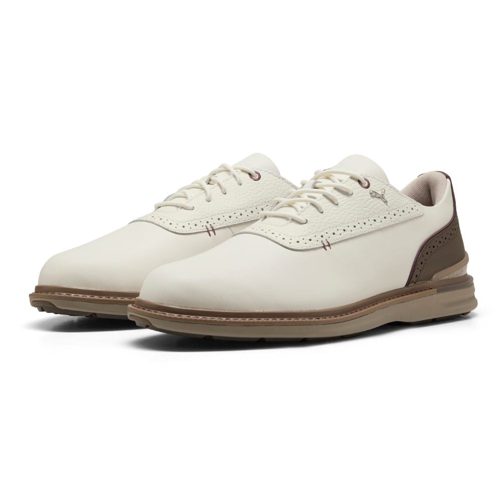 PUMA Avant 2.0 Spikeless Golf Shoes 2026 - Warm White / Mouse Grey / Totally Taupe