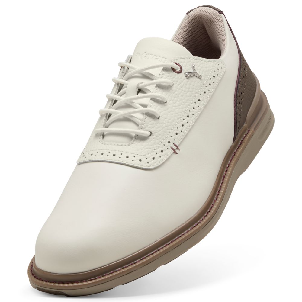PUMA Avant 2.0 Spikeless Golf Shoes 2026 - Warm White / Mouse Grey / Totally Taupe