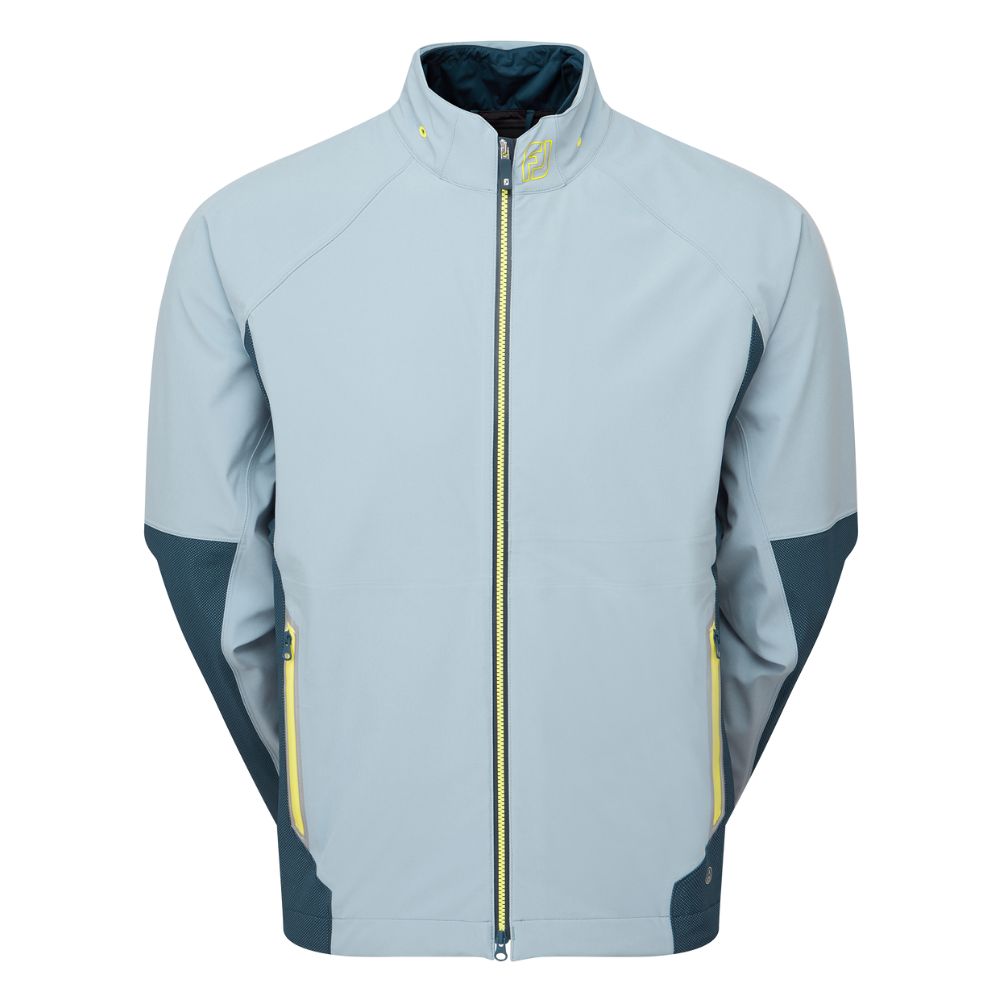 Footjoy Hydrotour Waterproof Golf Jacket - 31946 Slate / Navy / Primrose M