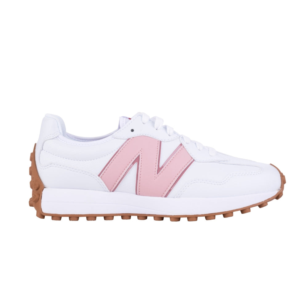 New Balance 327 SL Ladies Spikeless Golf Shoes 2025 - White / Pink White / Pink 5 
